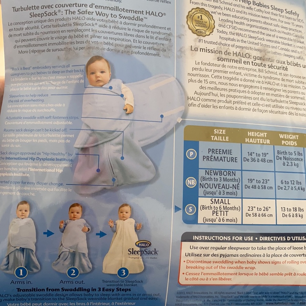 Baby Sleep sack Swaddle - Picture 3 of 4